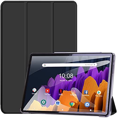 Tablet 10 Pollici -Dual Sim Carta+ WIFI con 10.1   IPS, Android 10, 4GB RAM + 64GB ROM, adatto alla Meet Bluetooth GPS OTG,Suono Stereo con Doppio Altoparlante – Nero
