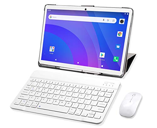 Tablet 10 Pollici,SUMTAB Android 10.0 Tablet PC con Tastiera,8-Core,4GB RAM+64GB ROM,Schermata G+G,WIFI Tablet,Supporta Netflix, Sky Go, DAD, ecc.