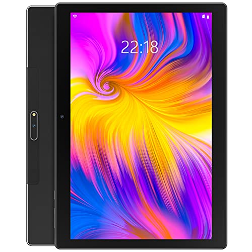 Tablet 10 Pollici, Tablet Android 10.0 con Memoria 32 GB, 128GB Espandibili, Doppia Fotocamera, 1280 * 800, Batteria 6000mAh, WiFi, Bluetooth 4.2, GPS, Nero