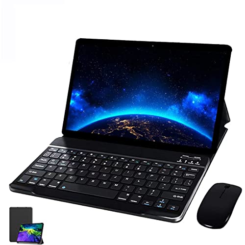 Tablet 10 Pollici, WIFI 4GB RAM 64GB ROM, Octa-Core Dual SIM Bluetooth Android 8000mah Batteria Tablet in Offerta (Nero)