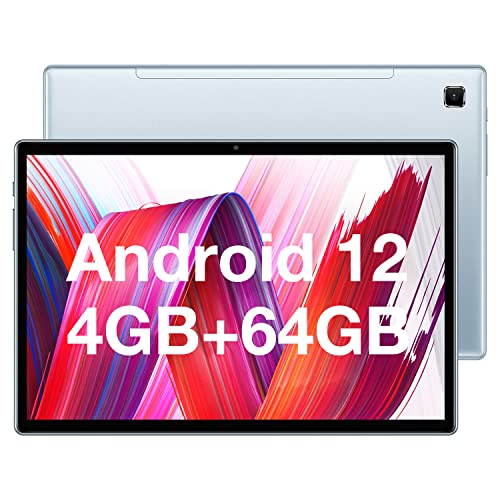 Tablet-Android-12 TECLAST P20S Tablet-10-Pollici 4GB RAM+64GB ROM(TF 1TB), Octa Core 2.0 GHz, Dual 4G SIM SD LTE, FHD 800x1280, 5G WiFi, 2 Speaker, BT 5.0 Camera 2+5MP 6000 mAh GPS Gyro Type-C