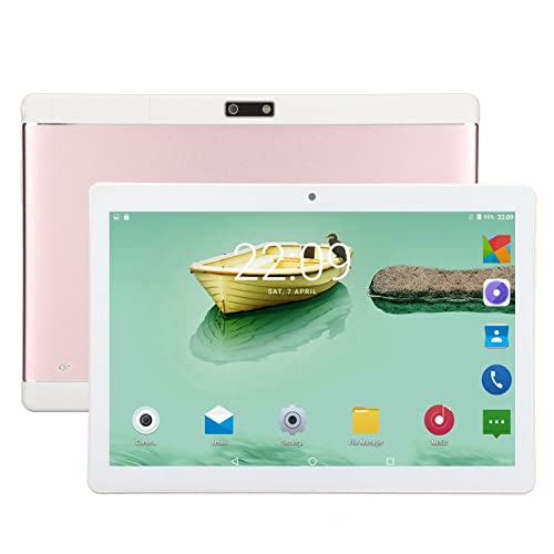 Tablet per Android 11, Tablet per Bambini con Schermo HD da 10 Pollici, MTK6592 8 Core, 2 GB 32 GB, Doppia SIM, Microfono Integrato, Rete 3G, Wi-Fi, BT, GPS, Doppia Fotocamera, Supporto per(Rosa)