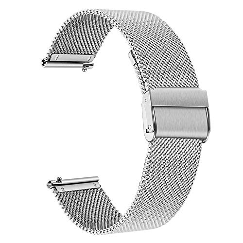 TRUMiRR Sostituzione per Samsung Galaxy Watch 46mm Gear S3 Frontier Classic Cinturino, 22mm Cinturino in Acciaio Inossidabile Bracciale con Cinturino a sgancio rapido per Huawei Watch GT GT 2 46mm