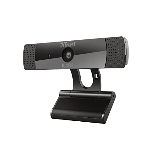 Trust Gaming Gxt 1160 Vero Webcam Full Hd 1080P Con Microfono Integrato, Nero