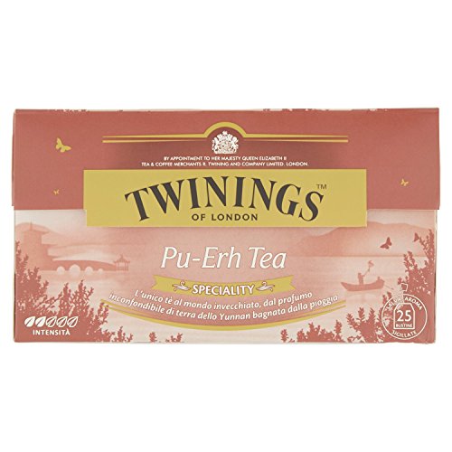 Twinings Tè Verde Specialità Pu-Erh Tea - 6 confezioni da 25 Filtri