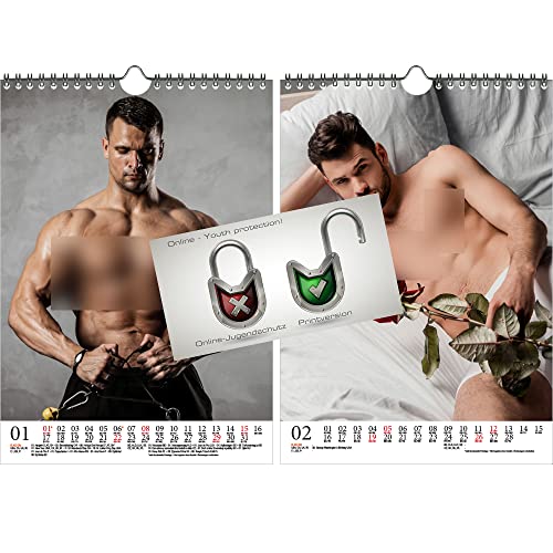 Uomini da sogno sexy per il calendario DIN A4 2023 uomini erotici u...