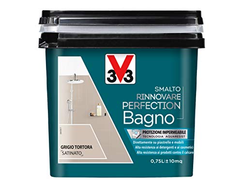V33 Smalto Rinnovare Perfection Bagno Grigio Tortora Satinato 0.75 ...