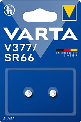 Varta 48011 SR66 (V377) - batteria a bottone ossido d argento-zinco 1 55 V - Doppio Blister