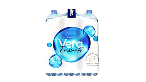 VERA - Acqua Minerale Naturale Frizzante Oligominerale - 6 x 1.5 L...