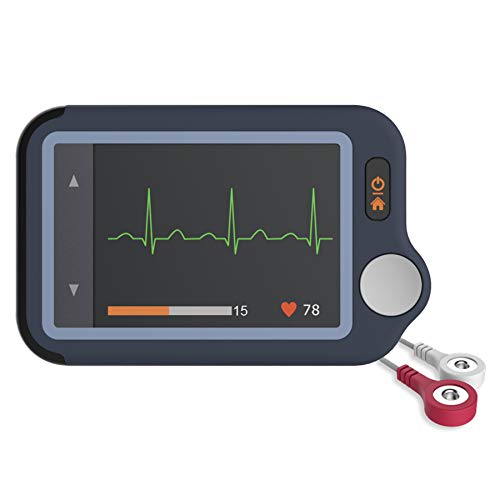 ViATOM Monitor ECG, Monitor Cardiaco con ECG, Dispositivo Cardiaco Bluetooth con iOS & Android App, Lavora con Smartphone e PC, Comodo Portatile Cardiofrequenzimetro