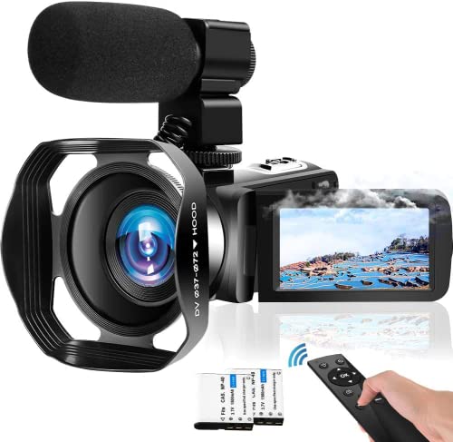 Videocamera 4K Full HD Camcorder 48MP WiFi 2.4G Telecomando 18X Dig...