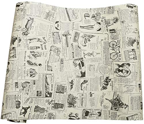 Vintage giornale di contatto carta autoadesiva in vinile mensola del cassetto per mobili Artigianato d arte decorazioni per la casa 60 x300cm