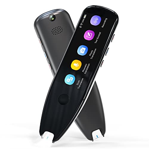 Vormor X5 Penna scanner | Traduttore Istantaneo vocale in 112 lingue | Scanner con OCR Bluetooth Wi-Fi, Penna di Lettura per Riunioni, viaggi, Shopping e Apprendimento