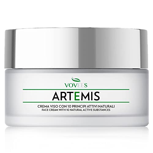 VOVEES Artemis Crema Viso Antirughe Idratante Bio con Acido Ialuronico Puro per Giorno e Notte, 50ml
