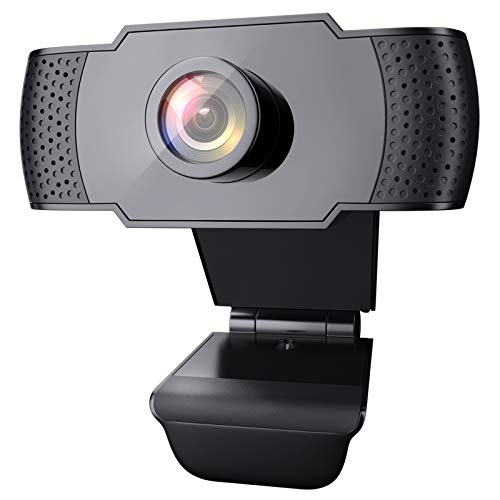 wansview Webcam 1080P con Microfono, Webcam PC Laptop Desktop Computer USB 2.0 con Clip Regolabile per Videochiamate, Studi, Registrazione e Giochi