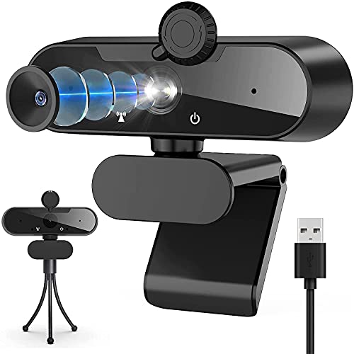 Webcam PC, Full HD 1080p Webcam per PC con Microfono, Webcam con Pr...