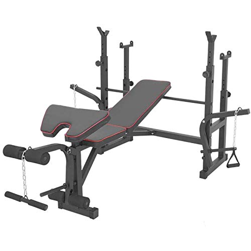 Weightlifting Bench FFitness | Panca Multifunzione Palestra Pettorali Pieghevole Regolabile Multistazione | Barbell Bed Squat Rack