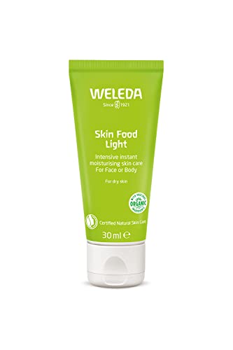 Weleda Skin Food Light, crema per pelle secca e screpolata di viso, corpo e mani, texture leggera e nutrimento intenso (1x30 ml)