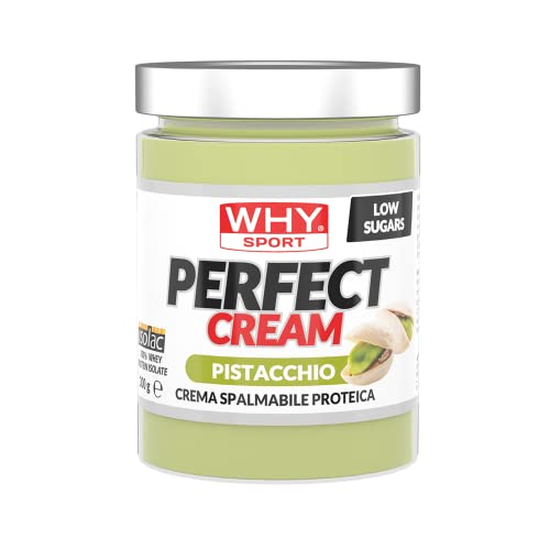 WHY SPORT PERFECT CREAM - Crema Proteica Spalmabile al Pistacchio - Crema Spalmabile con Proteine Isolate - Senza Glutine - 300 gr