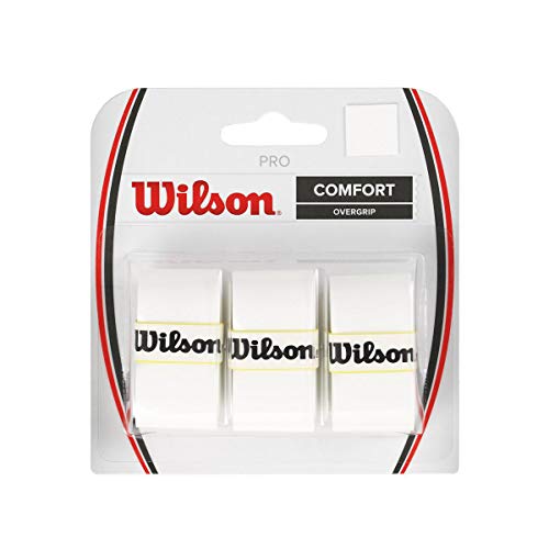 Wilson Pro, Overgrip Racchetta Unisex Adulto, Bianco (White), Taglia unica