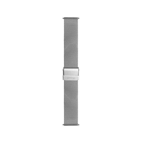 WITHINGS - Cinturino a Maglia milanese in Argento per ScanWatch, Steel HR, Steel HR Sport, Move ECG, Move e Steel