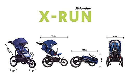 X-lander X-Run Jogger Passeggino da Jogging Passeggino da Corsa Pas...