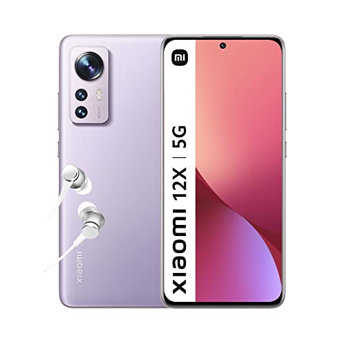 Xiaomi 12X - Smartphone 8+256GB, 6.28” 120Hz AMOLED Display, Snapdragon 870, 50MP+13MP+5MP Fotocamera tripla, 4500mAh, Purple (Versione IT + 2 Anni di Garanzia) Alexa mani libere
