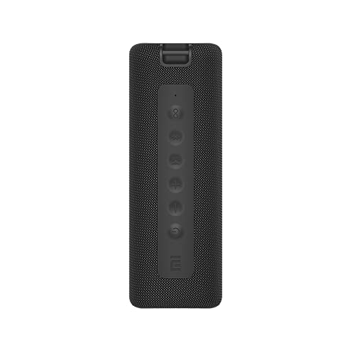 Xiaomi Mi Bluetooth Speaker 16W Black, Altoparlante Bluetooth portatile Xiaomi con forte suono stereo, 13 ore di riproduzione, IPX7 impermeabile, microfono incorporato. Altoparlante wireless portatile