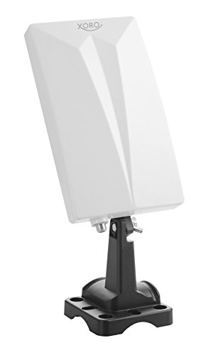 Xoro Han 600 DVB-T Patch Cable T2 Kombo Filter Antenna attiva con amplificatore incorporato (riduzione del rumore LTE, 3,5 M, interno ed esterno) bianco
