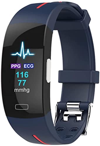 YXHS intelligente orologio cardiofrequenzimetro monitoraggio della pressione arteriosa intelligente orologio misurazione della temperatura braccialetto intelligente per uomini e donne (H)
