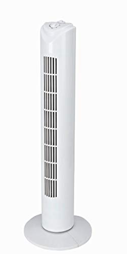 Zephir PH81 - Ventilatore a Torretta, 45 W, 3 velocità, Timer 2 h, 230V~50Hz, Bianco, Altezza 80 cm