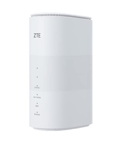 ZTE 5G CPE MC801A, router WiFi 5G sbloccato, WiFi veloce 6, design premium con basso consumo energetico, spina UK + garanzia UK, taglia unica