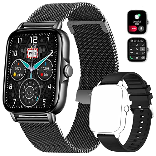 1.7’’ HD Smartwatch Uomo Chiamata Bluetooth e Risposta Vivavoc...