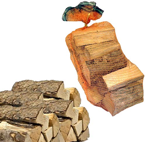 10 Sacchi da 15kg legna da ardere 100% faggio 150kg tronchetti per camino stufa (33 CM)