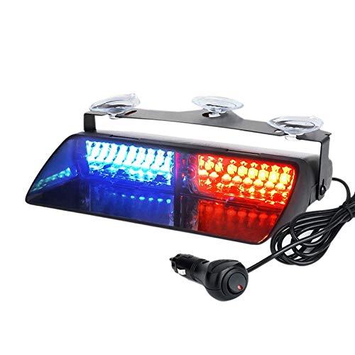 16 LED Strobe Light, Riloer 12V Lampeggiante Polizia di Emergenza A...