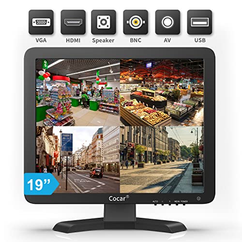 19  CCTV Sicurezza Monitor con AV HDMI BNC VGA, 4:3 1280x1024 LCD H...