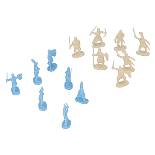 200 pezzi Modelli di figure Soldati Cavalieri medievali Guerrieri Giocattoli per bambini, Mini guerrieri di simulazione Figure di soldati antichi Modello statico, Set di figure militari, Soldatini in