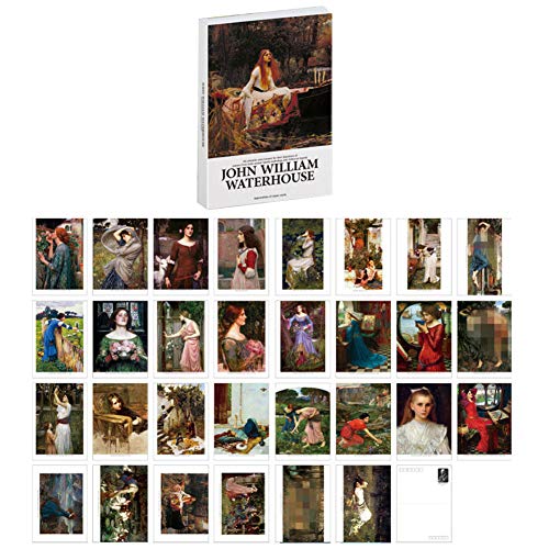 30 PCS 1 Set Cartoline di opere di pittori famosi Cartoline di letteratura e arte Biglietti d auguri di compleanno Cartoline in bianco regalo A34