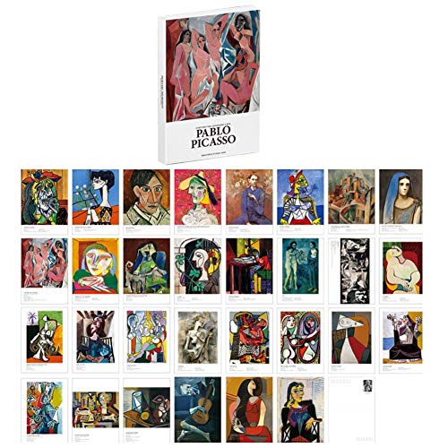 30 PCS 1 Set Cartoline di opere di pittori famosi Cartoline letterarie e artistiche Cartoline di auguri di compleanno Cartoline vuote regalo A35