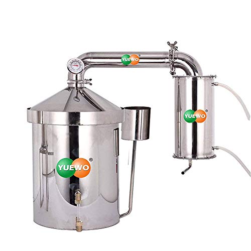 32 litri casa alcool distillatore acqua per oli essenziali Alambicco acciaio inox Temperatura Serpentina