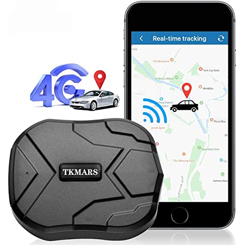 4G GPS Tracker per Auto,Localizzatore GPS con Forte Magnete con APP Senza Abbonamento Posizionamento in Tempo Reale Dispositivo Antifurto per Veicolo Auto Moto Camion Tracker TK905 4G(5000mAh)