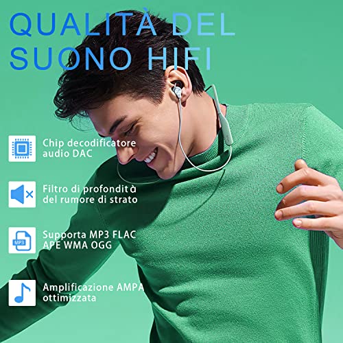 64GB Lettore MP3 con Bluetooth 5.2, AiMoonsa Lettore Musicale con A...