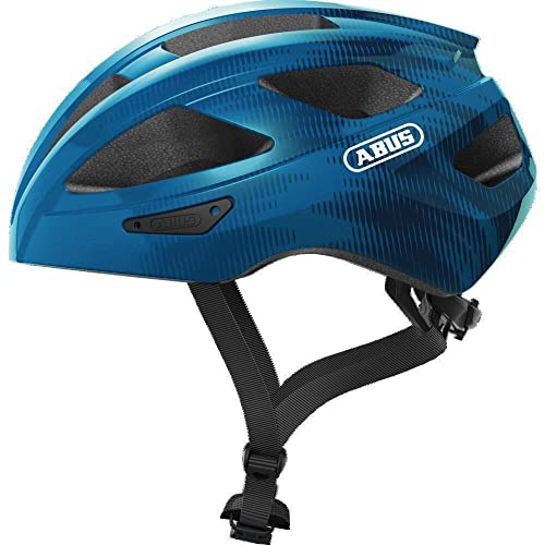 ABUS Macator Casco da ciclismo - Casco da bici sportiva per principianti - Per uomo e donna - Blu, Taglia L