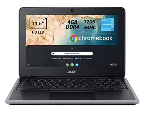 Acer Chromebook 311 C733-C0L7 Notebook, PC Portatile con Intel Celeron N4020, Ram 4 GB DDR4, eMMC 32 GB, Display 11.6  HD LED LCD, Scheda Grafica Intel UHD 600, Chrome OS, Nero