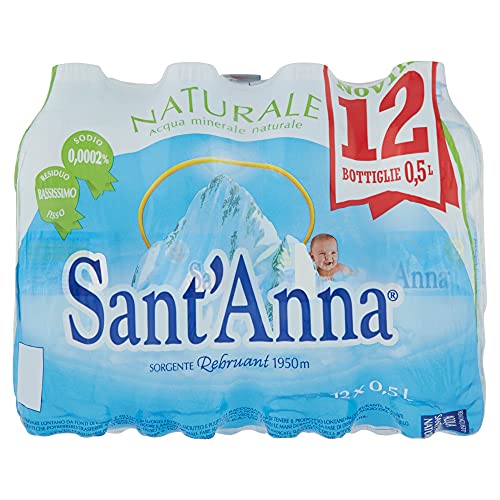 Acqua Sant Anna Naturale - Cassa da 0,5lt x 12 bottiglie in plastic...