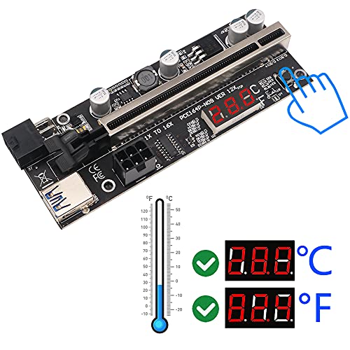 ACTIMED PCI-E Riser da 1x a 16x doppia estensione grafica a 6 pin c...