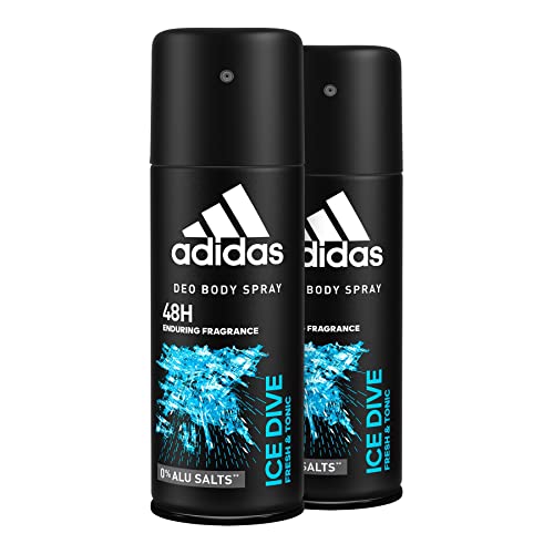 Adidas Ice Dive Deo Body Spray, Deodorante Uomo, Freschezza Intensa...
