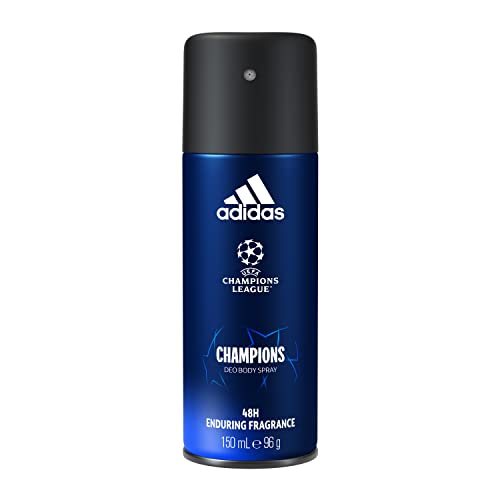 Adidas, UEFA VIII Champions League Deodorante Spray Uomo, Freschezza a Lungo, 150 ml