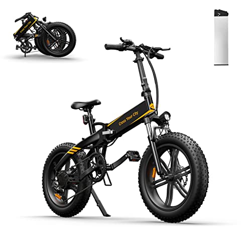 ADO A20F bici elettrica pieghevole, bicicletta elettrica pieghevole bici elettrica uomo pieghevole con motore da 250 W, batteria da 36 V 10,4 Ah, ricezione entro 2-3 giorni (20 pollici)