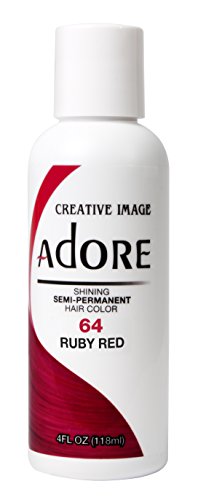 Adore, Tinta per capelli semi-permanente brillante, colore: 64 rosso rubino